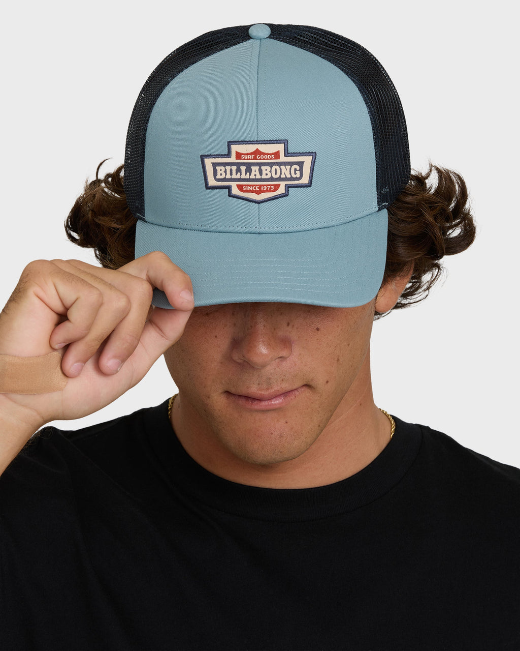 Walled Trucker Hat - Blue Fog