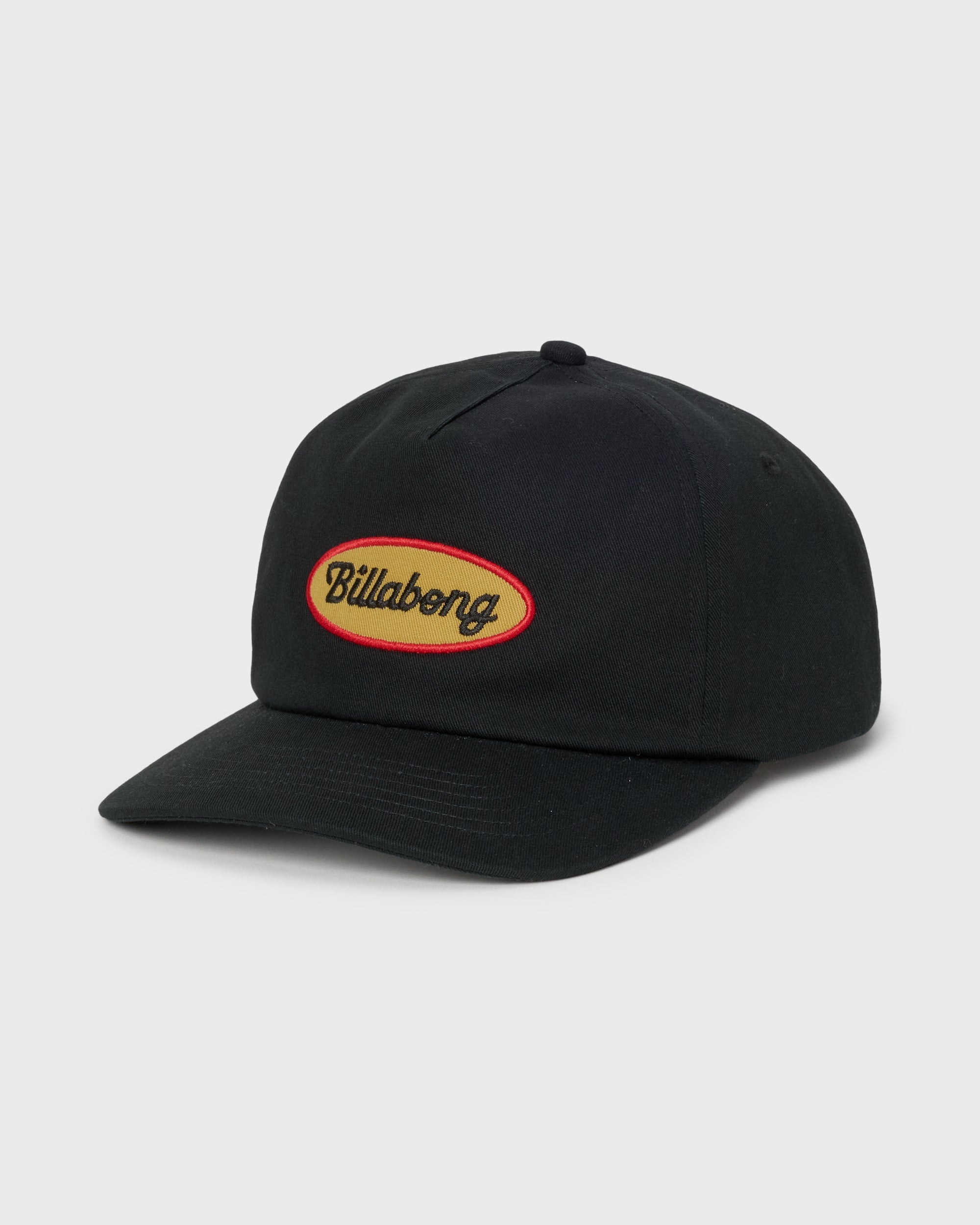 Caution Snapback Hat - Black