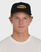 Caution Snapback Hat - Black
