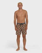 Good Times Lo Tide 17 Boardshorts - Rust