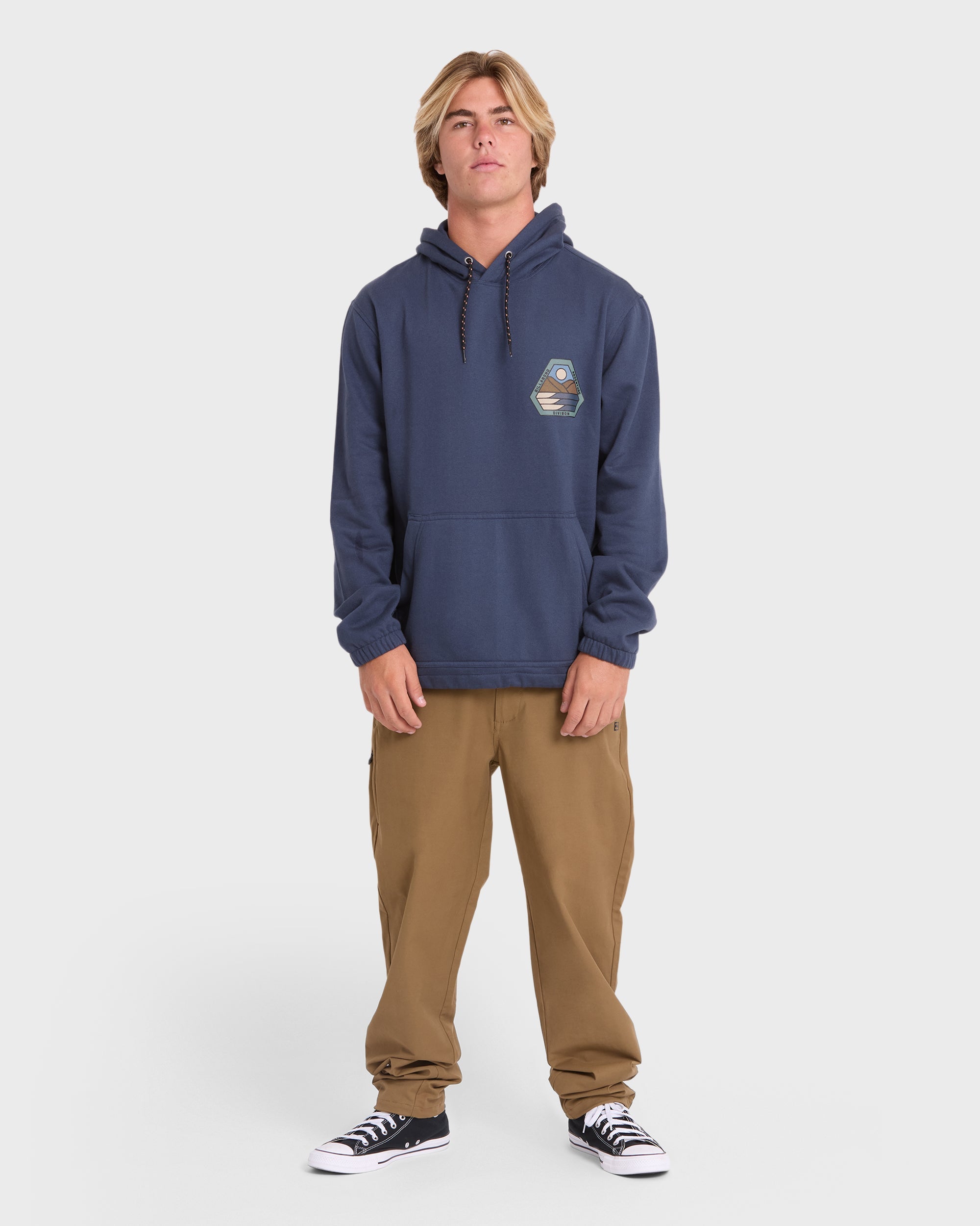 A/Div Compass Pullover Hoodie - Blue Graphite