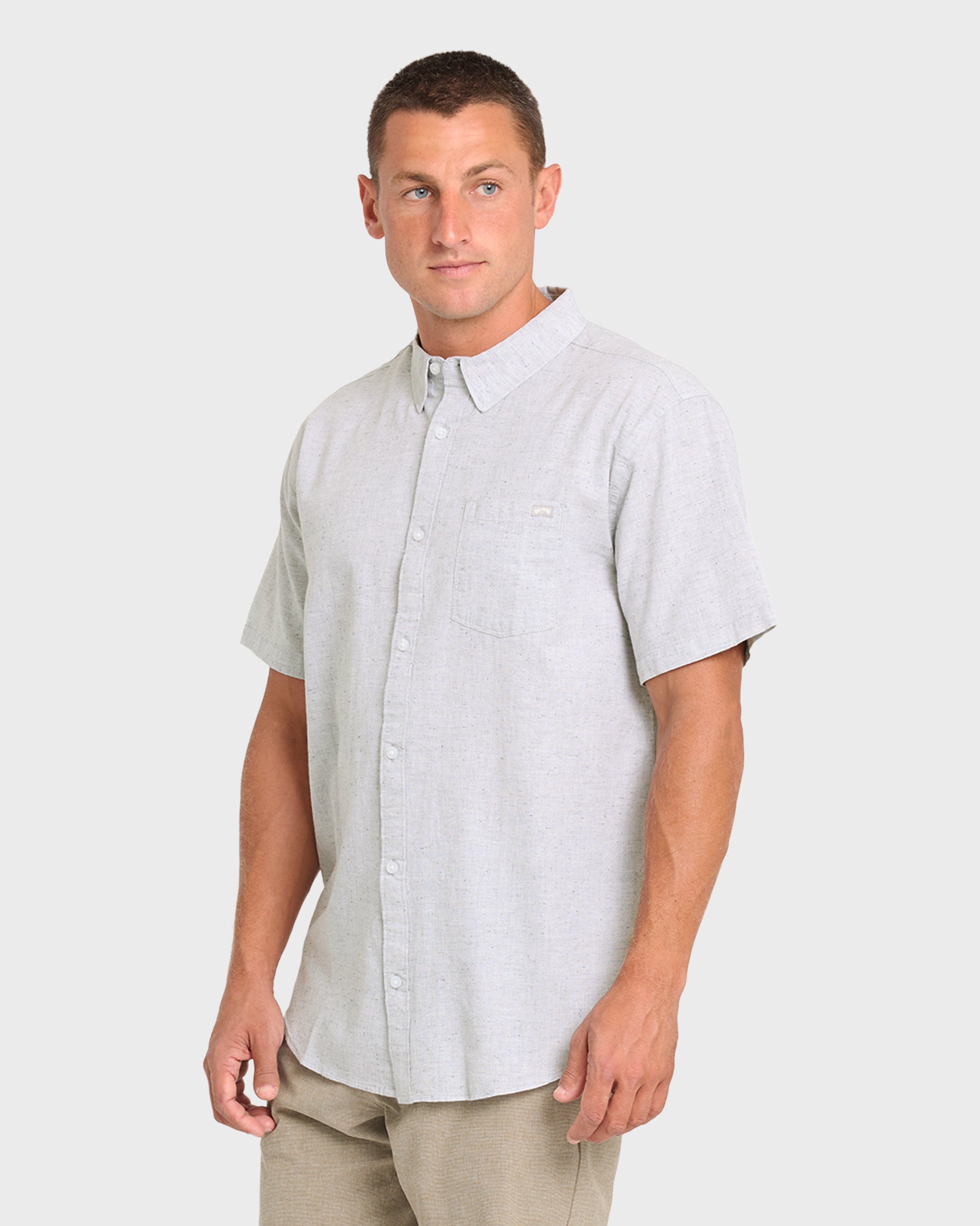 All Day Short Sleeve Woven Shirt - Alloy