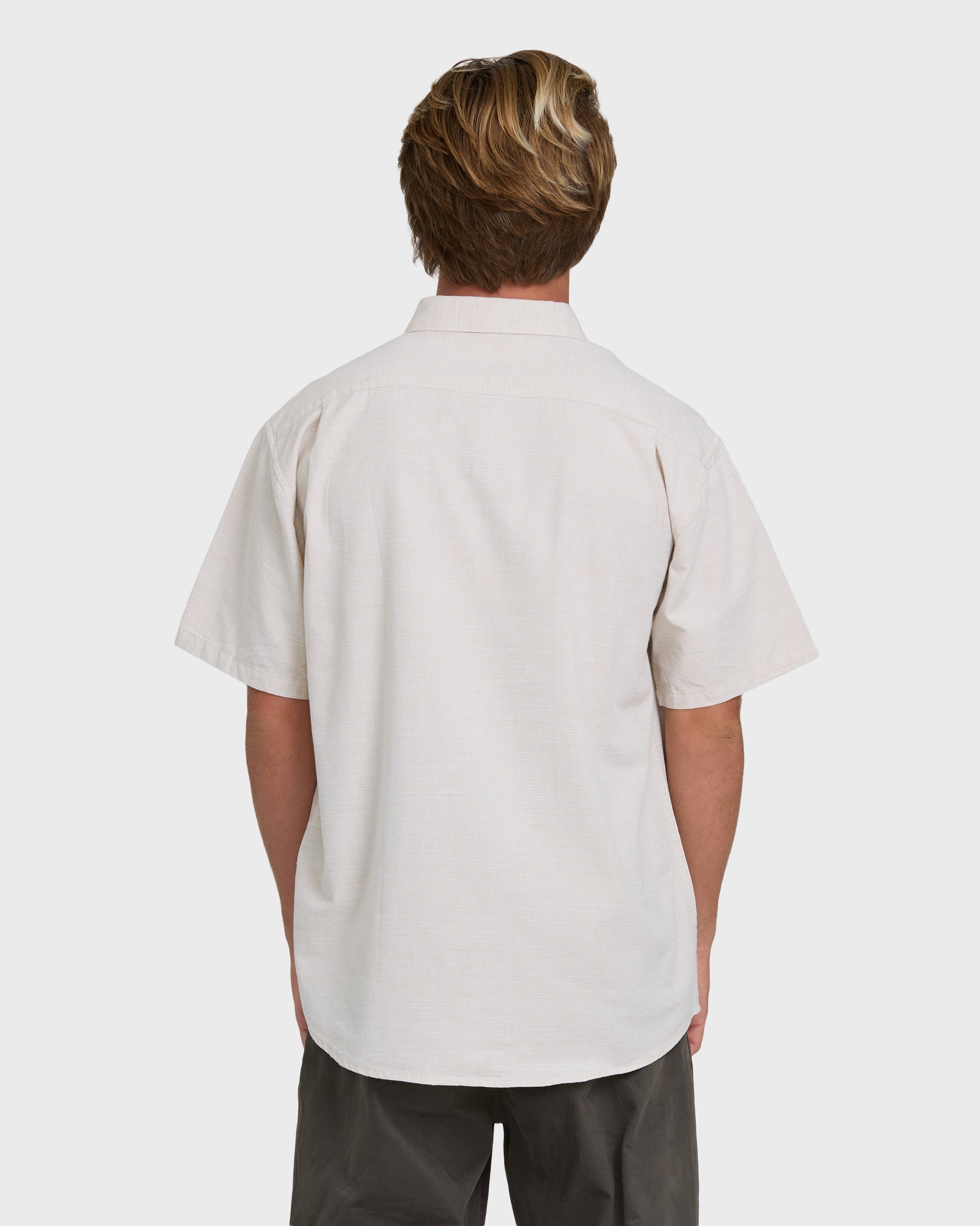 All Day Short Sleeve Woven Shirt - Khaki
