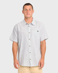 All Day Stripe Short Sleeve Woven Shirt - Off White