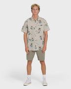 Sundays Short Sleeve Woven Shirt - Fog