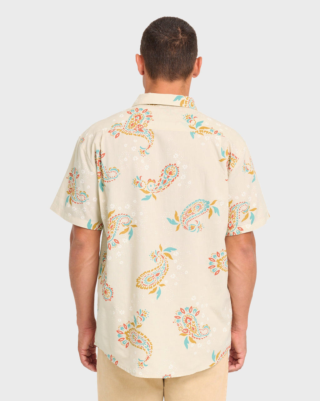 Sundays Short Sleeve Woven Shirt - Oatmeal