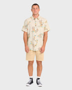 Sundays Short Sleeve Woven Shirt - Oatmeal