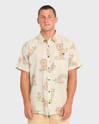 Sundays Short Sleeve Woven Shirt - Oatmeal