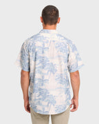 Sundays Lounge Short Sleeve Woven Shirt - Blue Haze