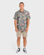 Sundays Lounge Short Sleeve Woven Shirt - Phantom