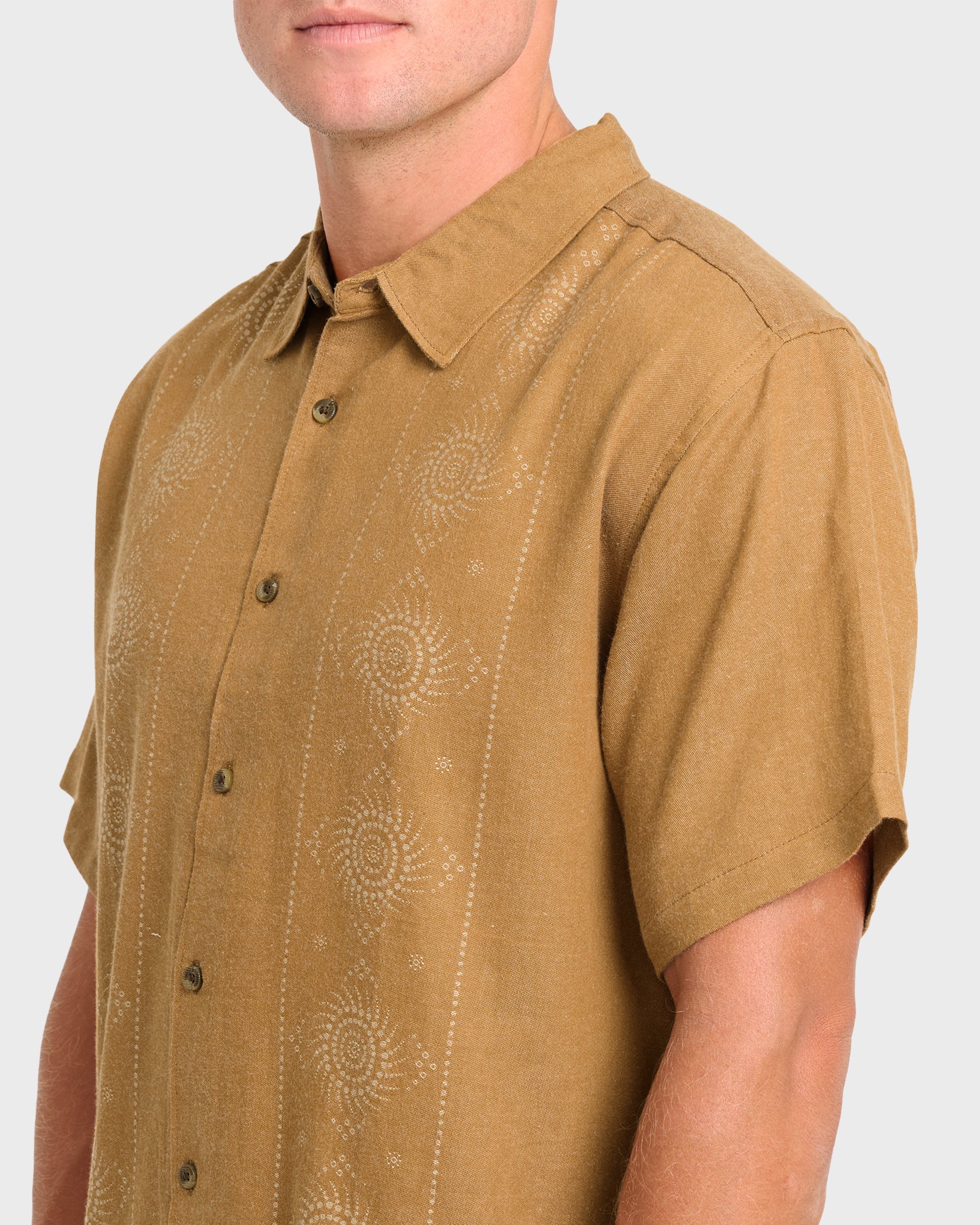 Cordoba Short Sleeve Cotton Shirt - Rubber