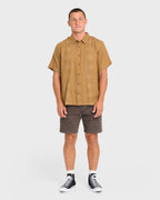 Cordoba Short Sleeve Cotton Shirt - Rubber