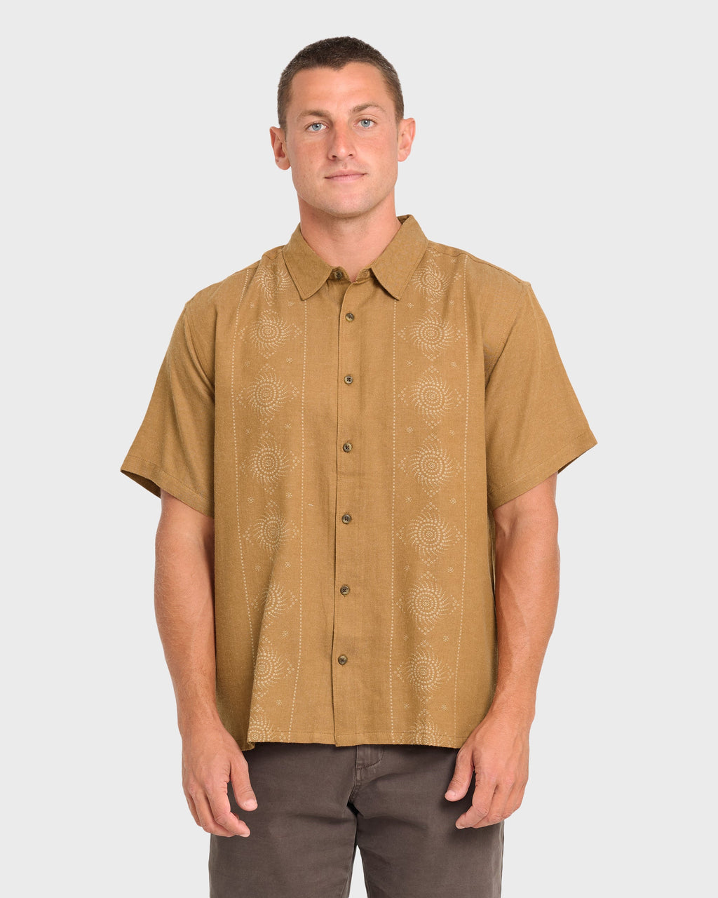 Cordoba Short Sleeve Cotton Shirt - Rubber