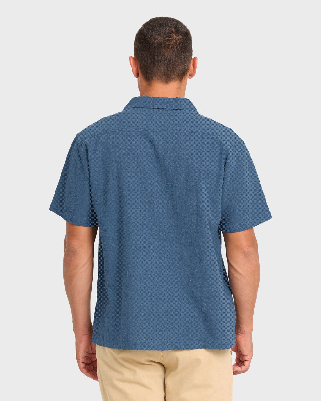 Victoria Vacay Short Sleeve Woven Shirt - China Blue