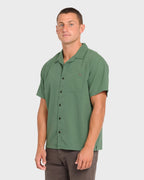 Victoria Vacay Short Sleeve Woven Shirt - Sea Spray
