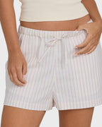 Wanderer Lilac Stripe Woven Shorts - Vintage Violet