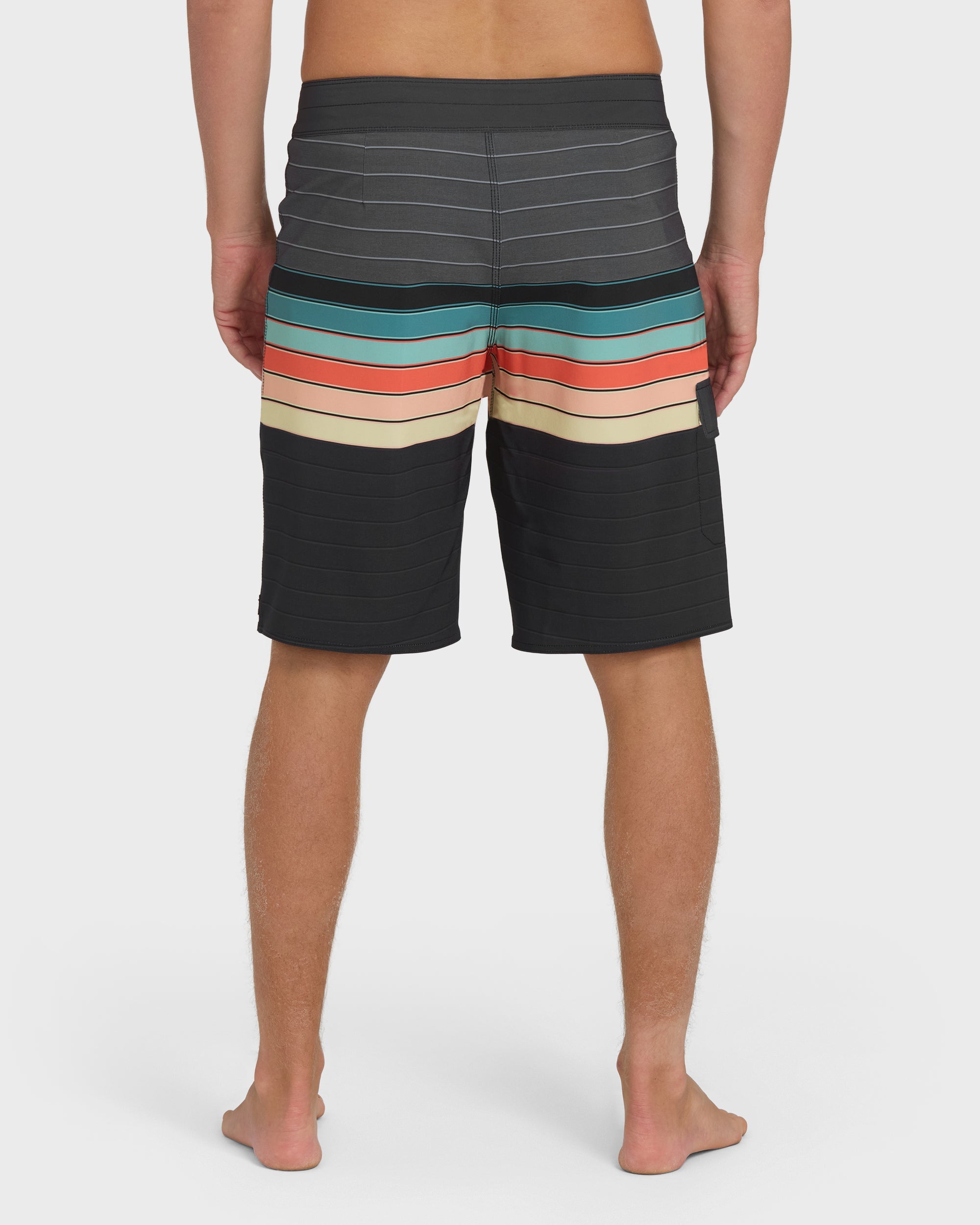 All Day Stripe Pro Performance 20 Boardshorts - Black