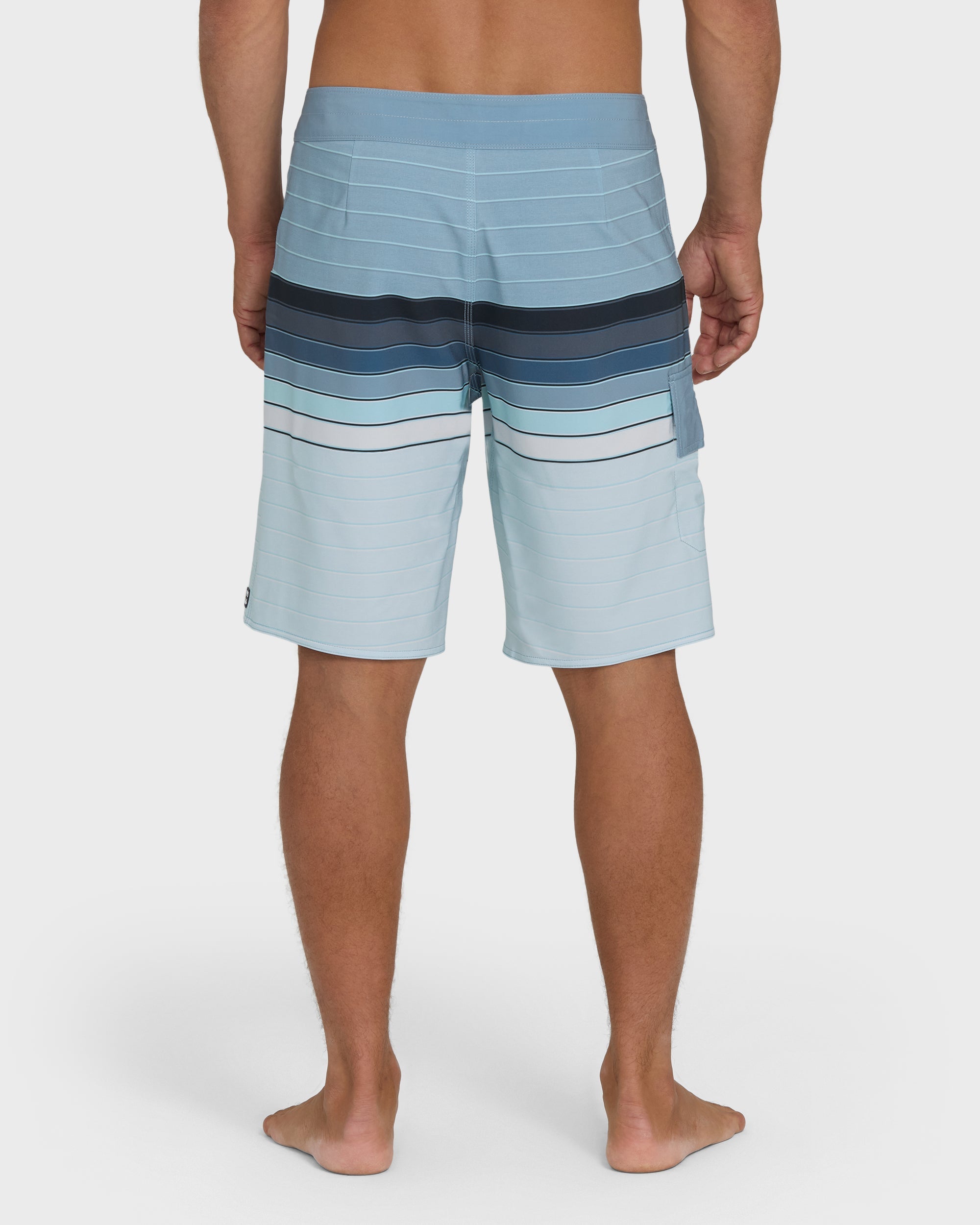 All Day Stripe Pro Performance 20 Boardshorts - Blue Fog