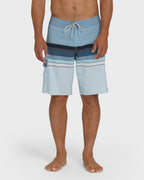 All Day Stripe Pro Performance 20 Boardshorts - Blue Fog