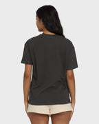 Rays Of Joy Short Sleeve Knit T-Shirt - Off Black