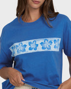 Somewhere Close Short Sleeve Knit T-Shirt - True Blue