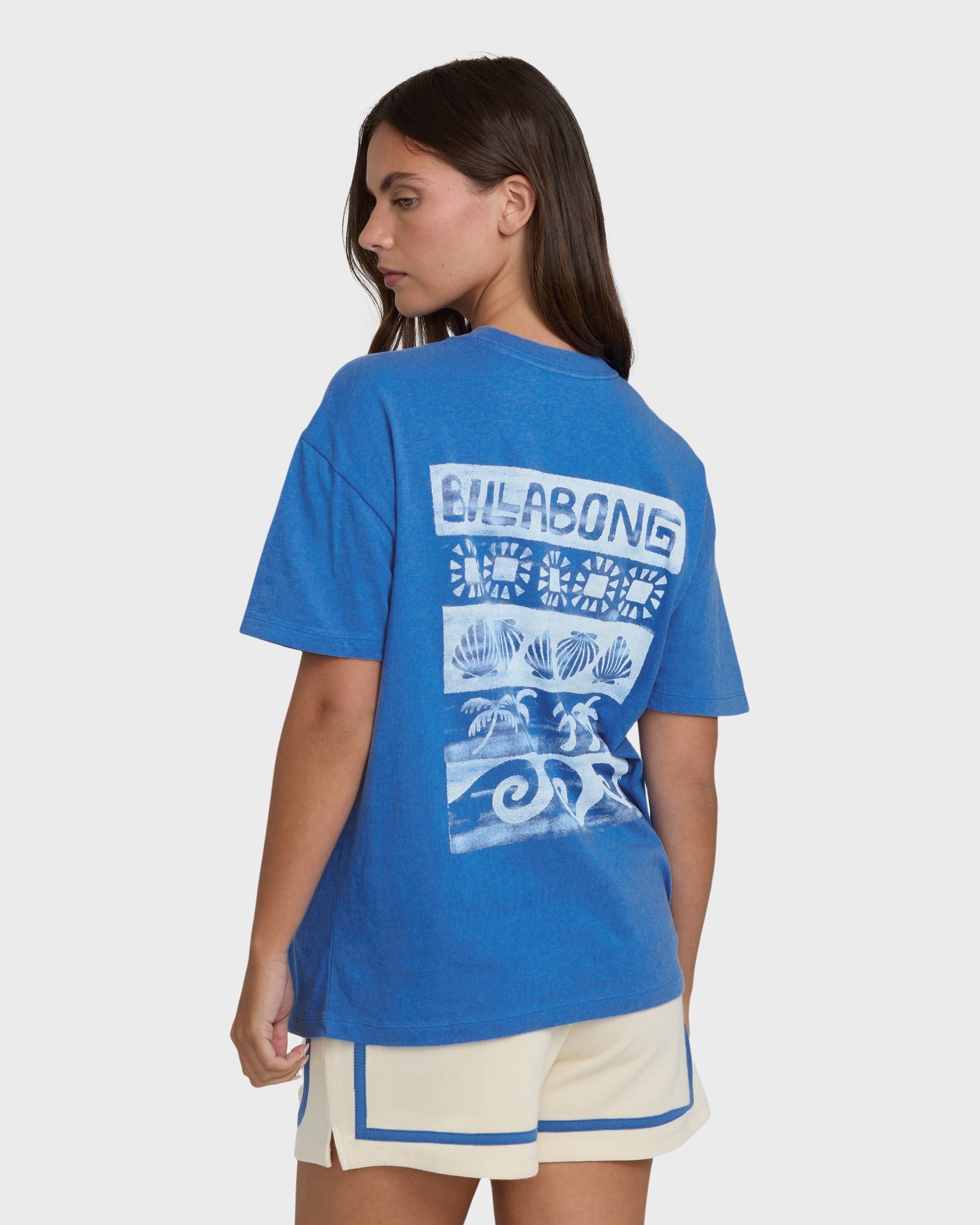 Somewhere Close Short Sleeve Knit T-Shirt - True Blue