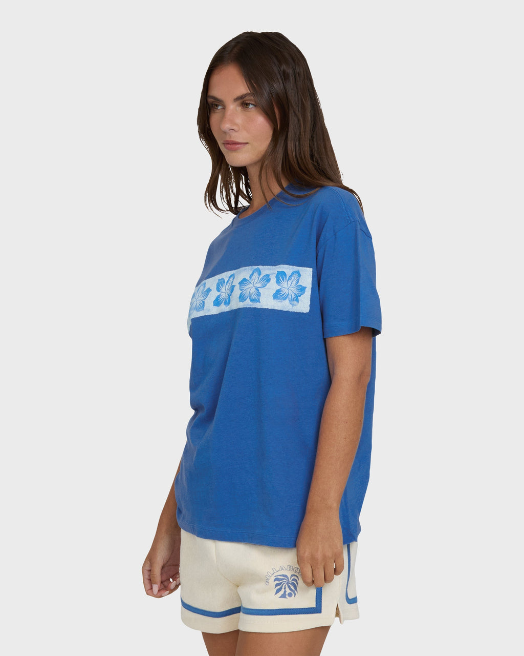 Somewhere Close Short Sleeve Knit T-Shirt - True Blue