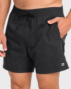 All Day Laybacks 16 Swim Trunks - Black