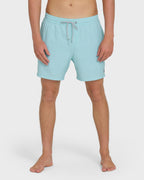 Lineup Solid Layback 16 Trunks - Dusty Blue