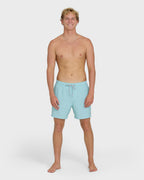 Lineup Solid Layback 16 Trunks - Dusty Blue