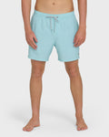Lineup Solid Layback 16 Trunks - Dusty Blue