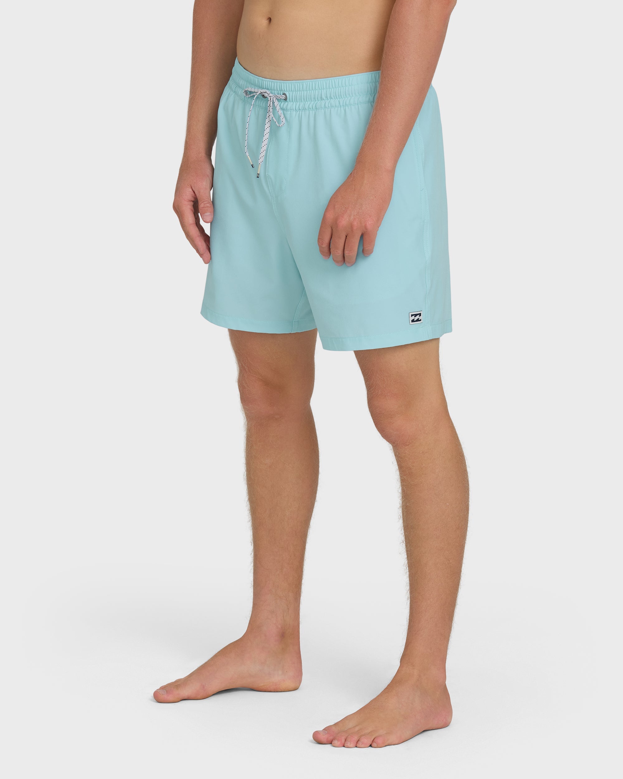 Lineup Solid Layback 16 Trunks - Dusty Blue