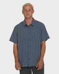 A/Div Surftrek Transit Short Sleeve Woven Shirt - True Navy