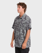 Adventure Division Surftrek Perforated Short Sleeve Woven Shirt - Black