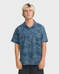 Adventure Division Surftrek Perforated Short Sleeve Woven Shirt - China Blue
