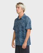 Adventure Division Surftrek Perforated Short Sleeve Woven Shirt - China Blue