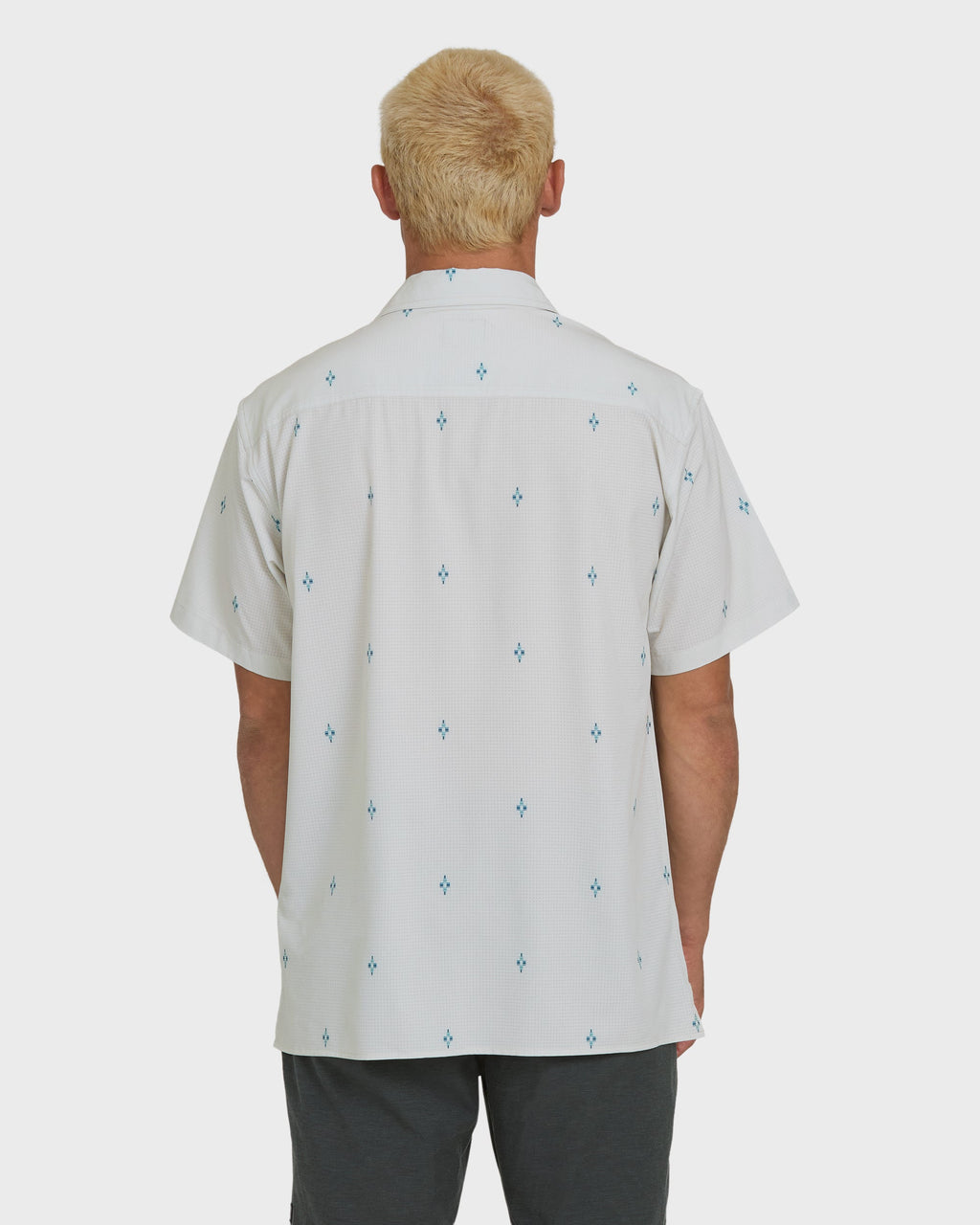 A/Div Surftrek Perforated Short Sleeve Woven Shirt - Oatmeal