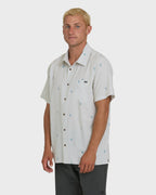 A/Div Surftrek Perforated Short Sleeve Woven Shirt - Oatmeal