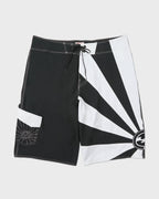 A.I. Rising Sun Pro 22 Boardshorts - Black/White..