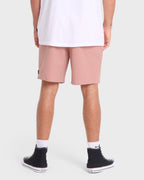 Crossfire Elastic Wave Washed 18 Amphibian Hybrid Shorts - Ash Rose