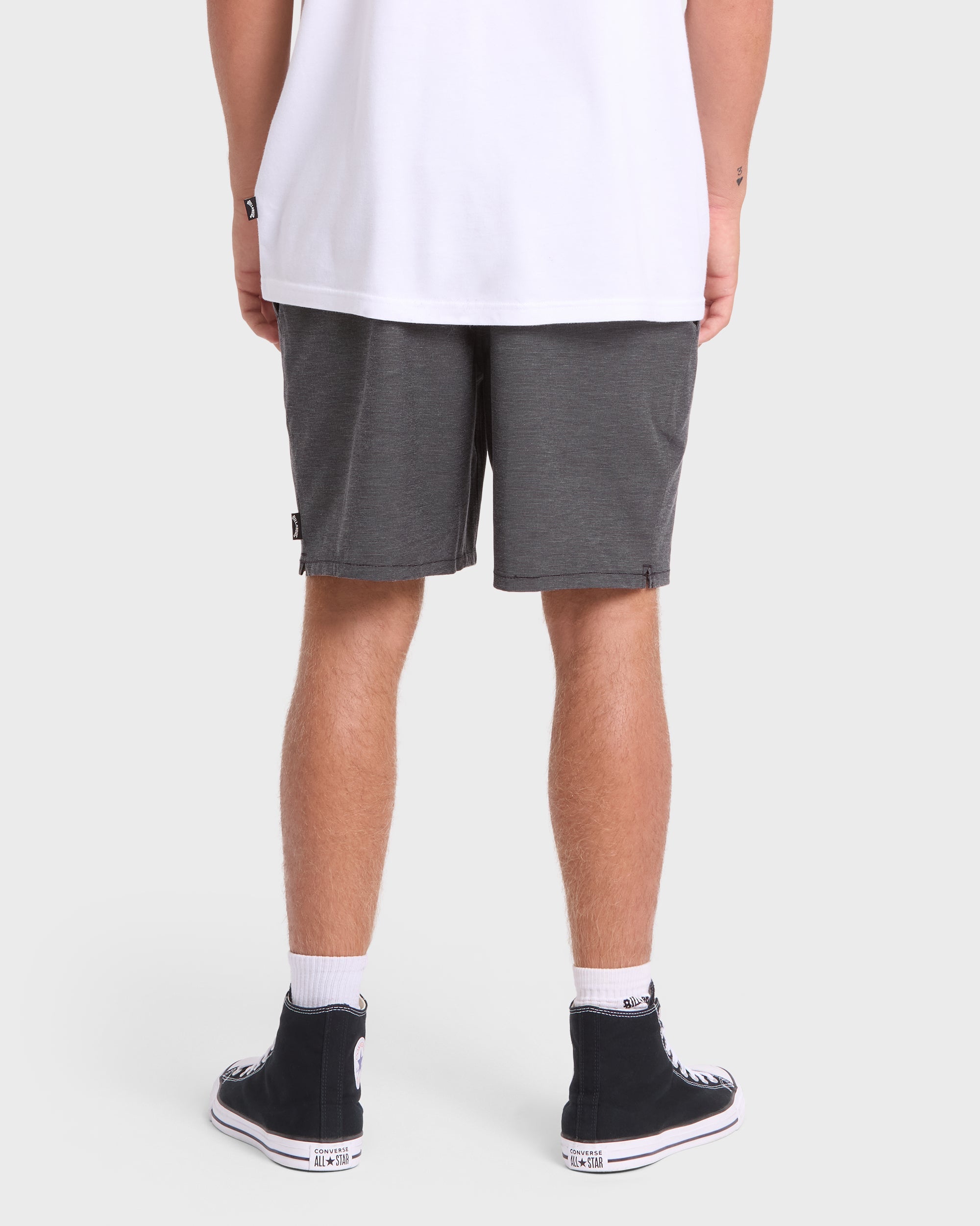 Crossfire Elastic Wave Washed 18 Amphibian Hybrid Shorts - Black