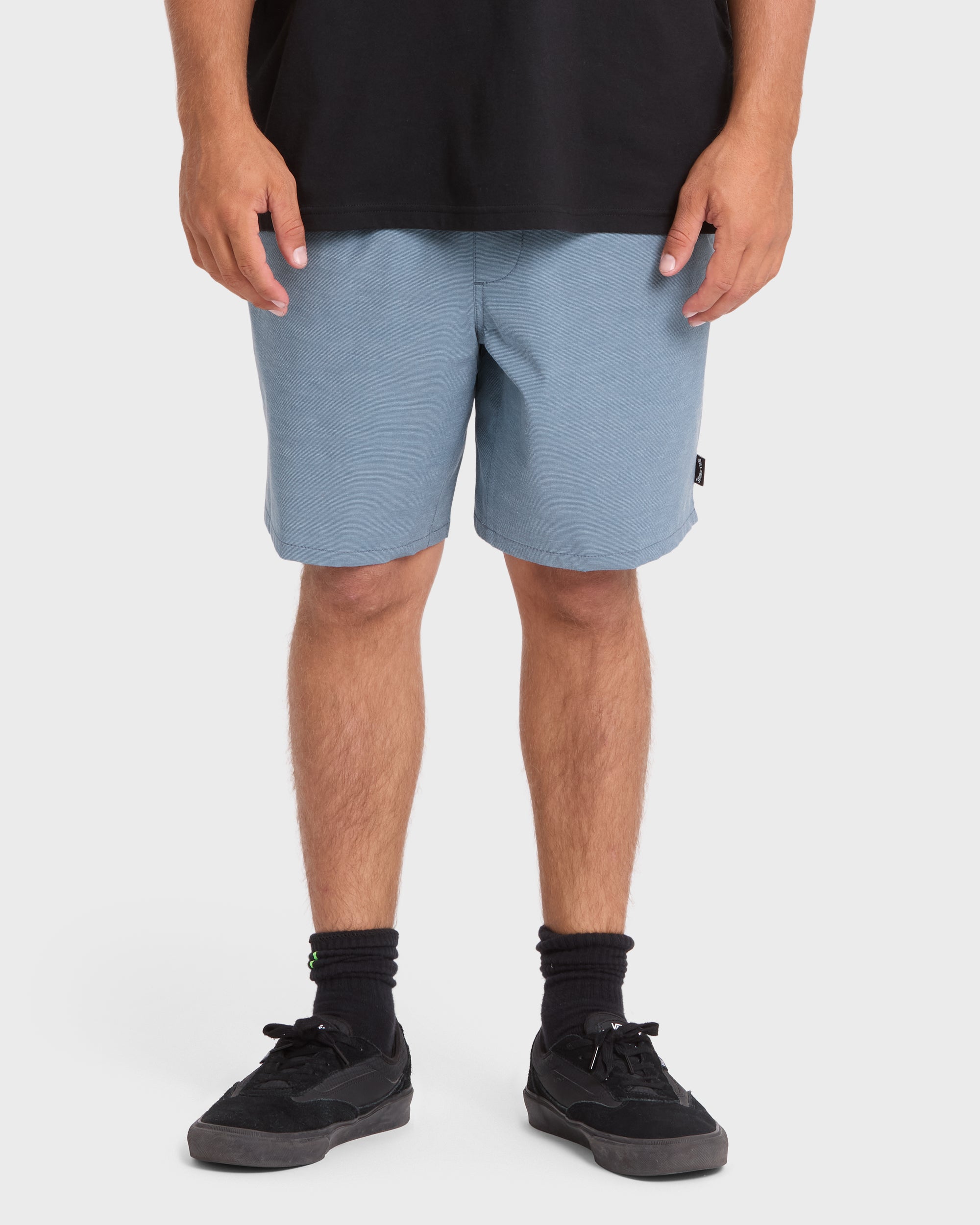 Crossfire Elastic Wave Washed 18 Amphibian Hybrid Shorts - China Blue