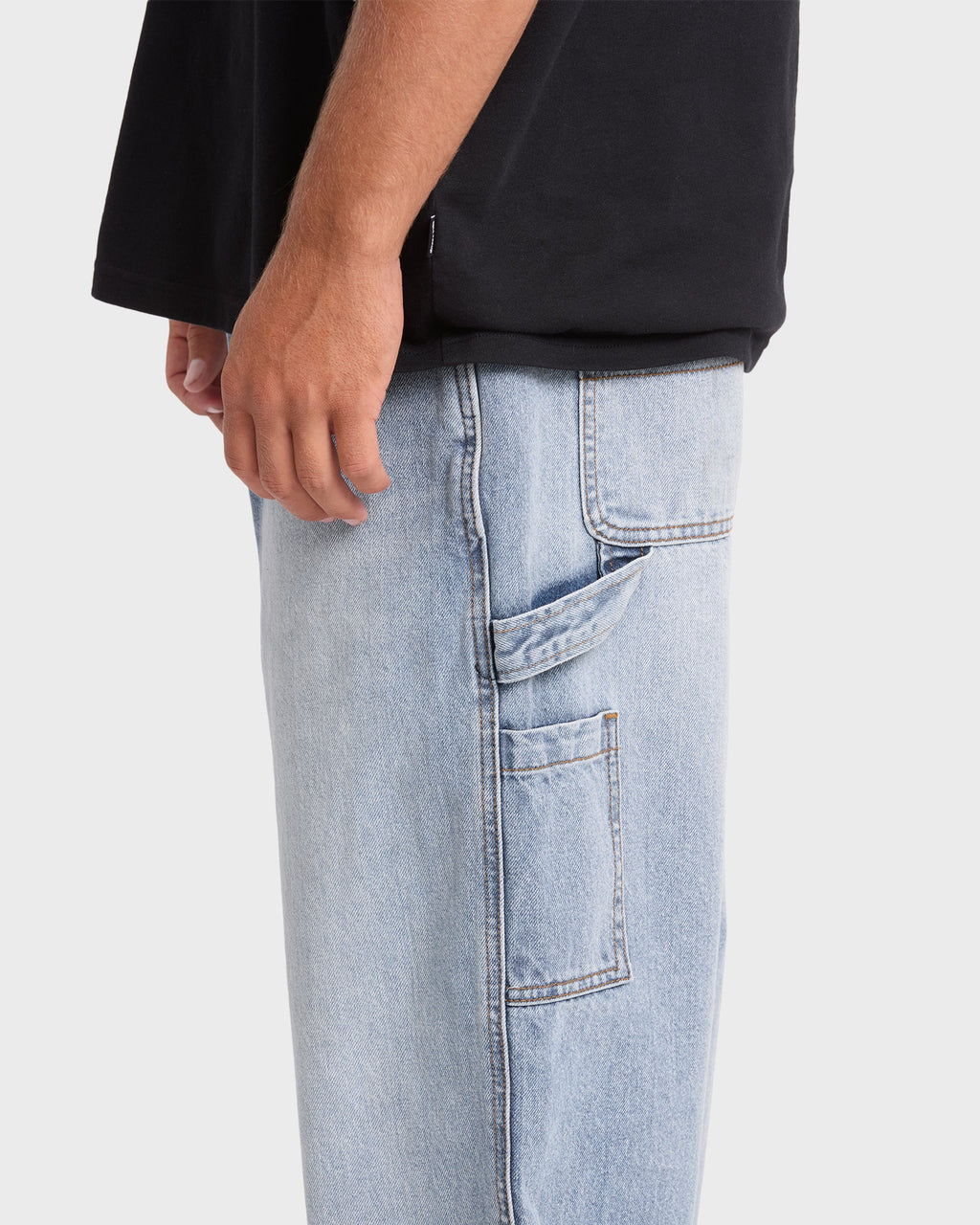 Bad Dog Carpenter Pants - Bleached Blue Wash