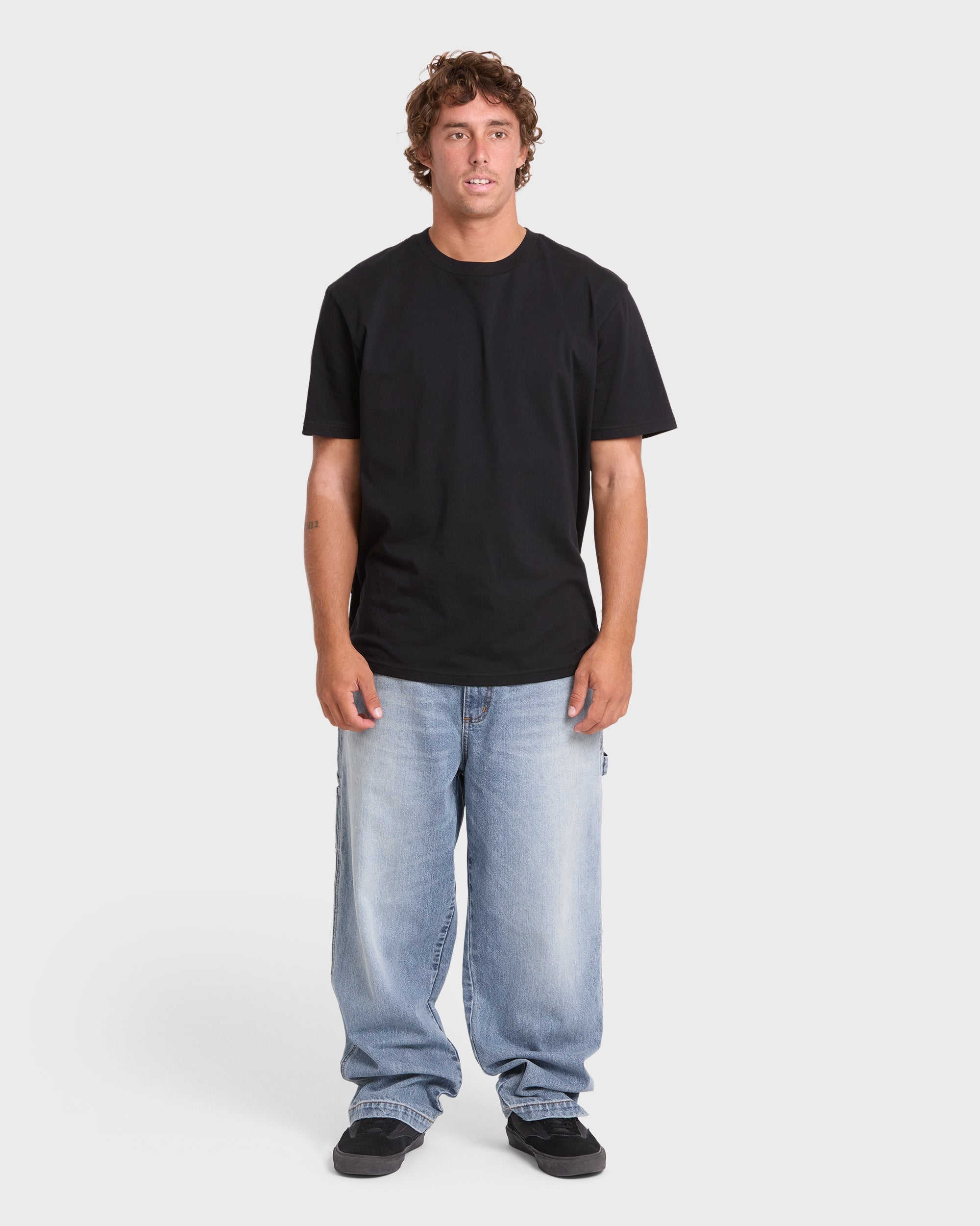 Bad Dog Carpenter Pants - Bleached Blue Wash