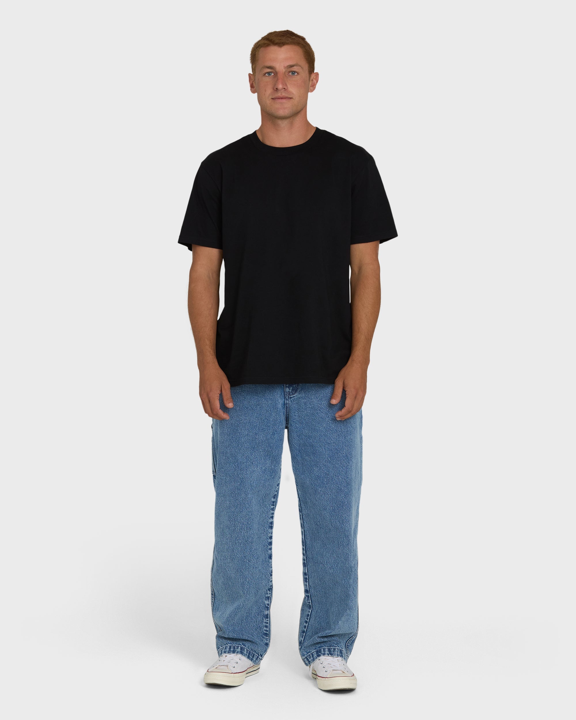 Bad Dog Carpenter Pants - Faded Denim