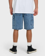 Bad Dog 22 Denim Shorts - Faded Denim