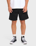 Larry Layback Corduroy Shorts - Black