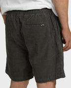 Larry Layback 17 Corduroy Shorts - Dark Gray
