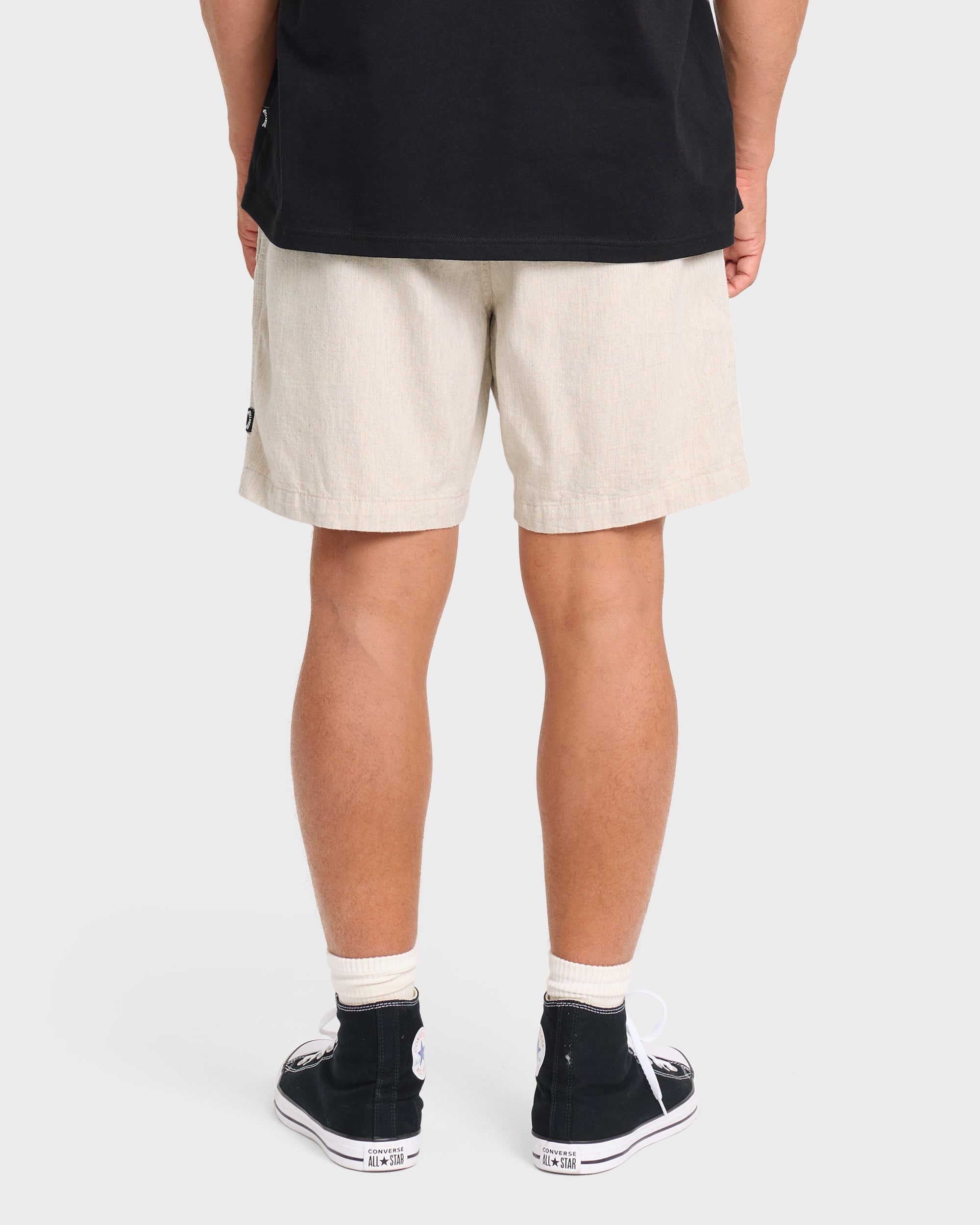 San O Layback Linen Shorts - Oatmeal Heather