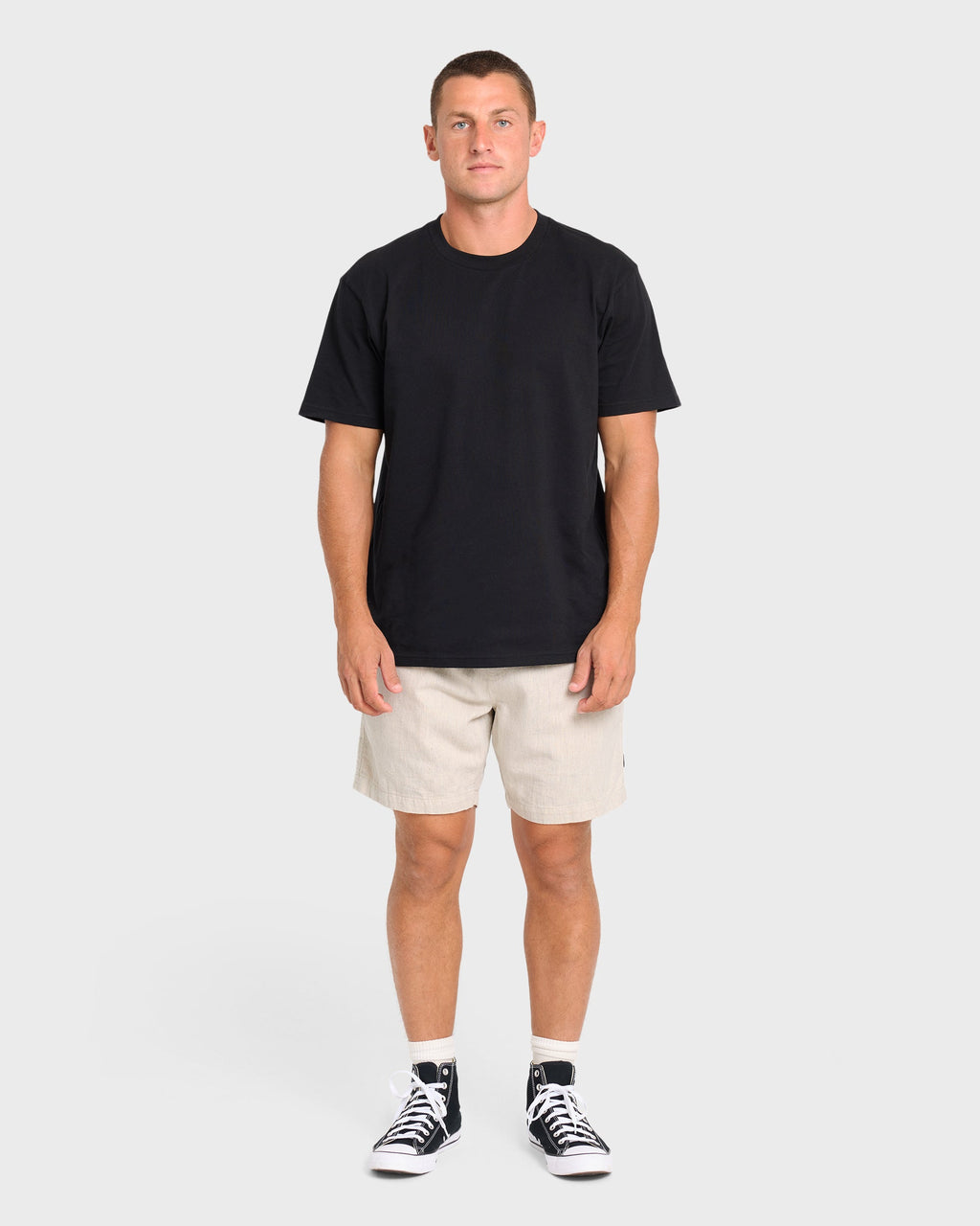 San O Layback Linen Shorts - Oatmeal Heather